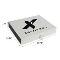 plain white paper custom garment boxes