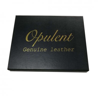 matte black embossed logo gift box for handbag packaging