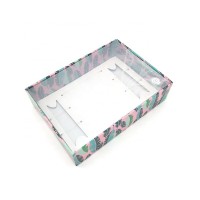 Custom Logo Luxury Clear PVC Window Display Paper Gift Box Packaging