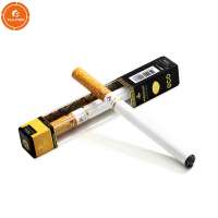 Disposable Hemp Pre-Rolled Single Cigarettes Box Packaging With PVC Window Display